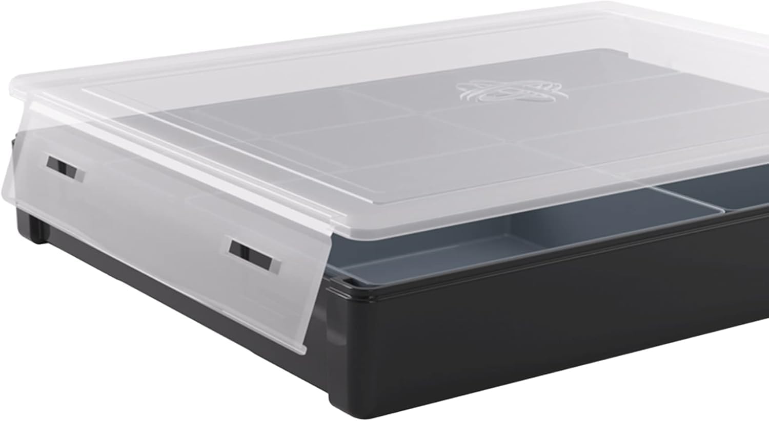 Gamegenic Token Silo Storage Box - Solid Black | Modular & Stackable | Includes 9 Trays 4