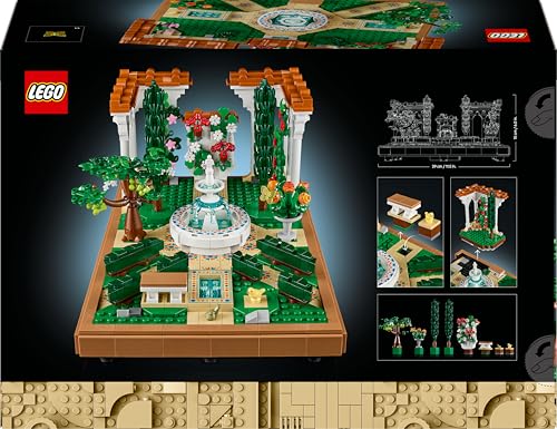 LEGO Icons Fountain Garden Building Set - 1302-Piece Decor Model for Adults 17