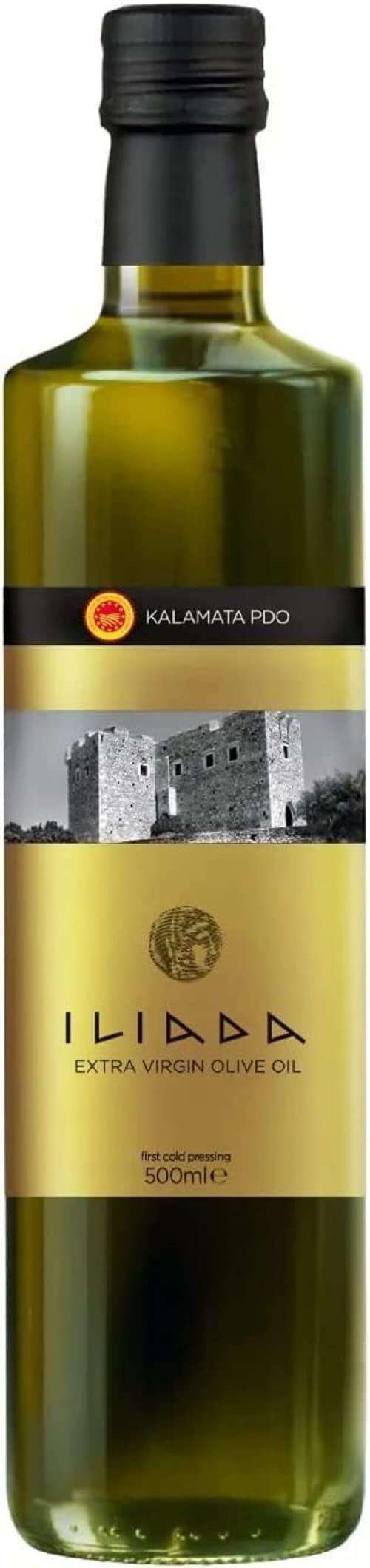 Iliada Kalamata Extra Virgin Olive Oil - Basil Flavored, 750 ml