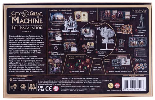 City of The Great Machine: Die Eskalation-Brettspielerweiterung – 1–4 Spieler 3