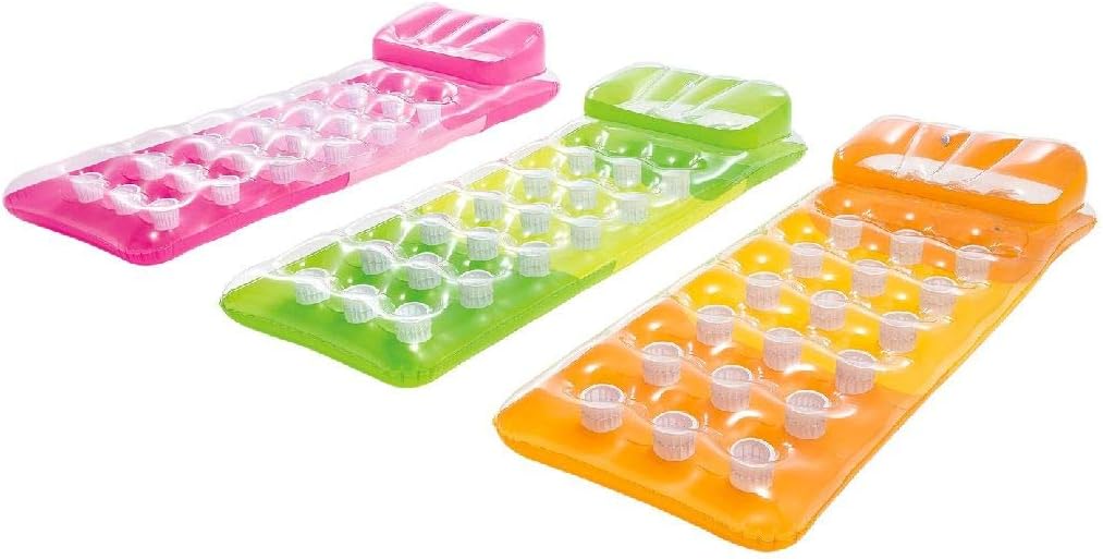 Intex 18-Pocket Fashion Mats Air Mattress - 188 x 71 cm