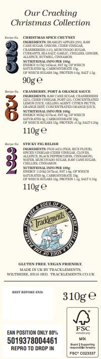 Tracklements - Cracking Christmas Collection Pack - 3 Piece Gift Set 3