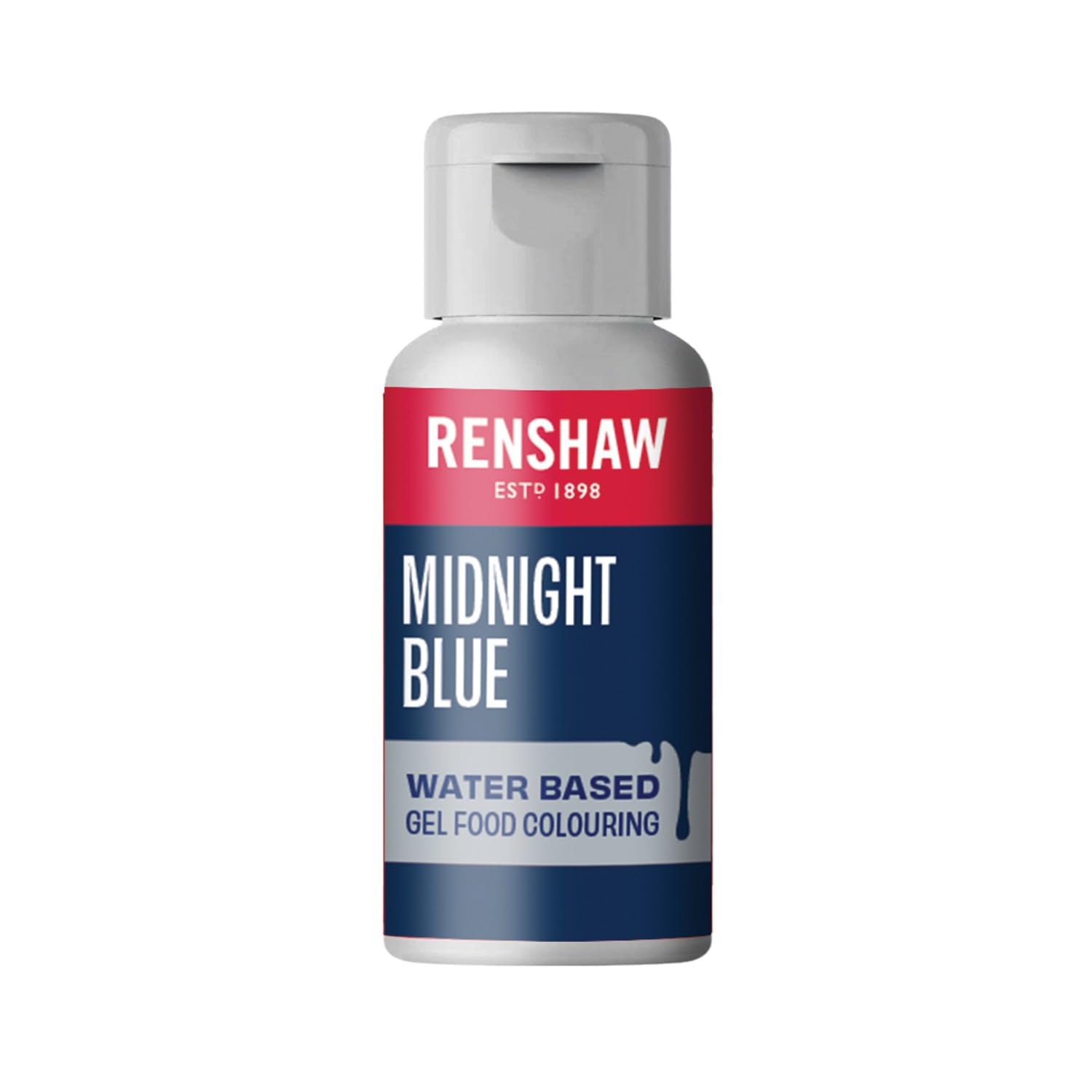 Renshaw Water Based Gel Food Colouring - Midnight Blue (Navy) | 20g Gel Formula