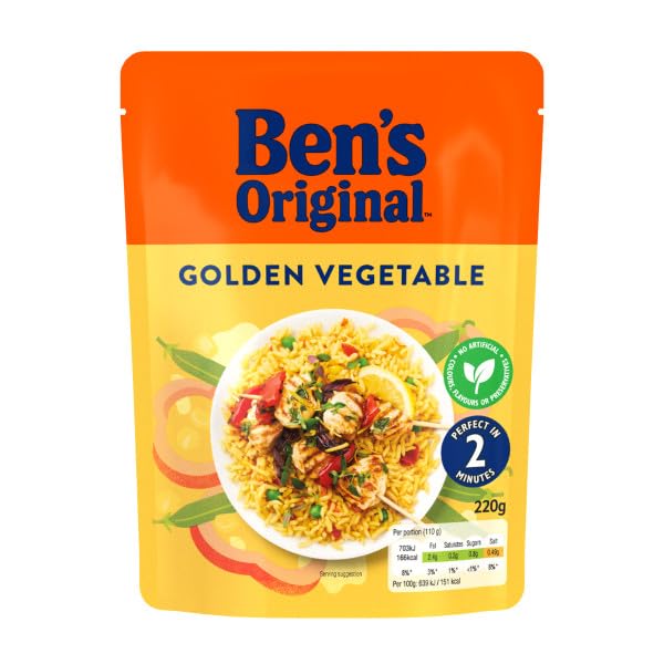 Ben's Original Golden Vegetable Mikrowellenreis - 6 x 220 g Beutel 8