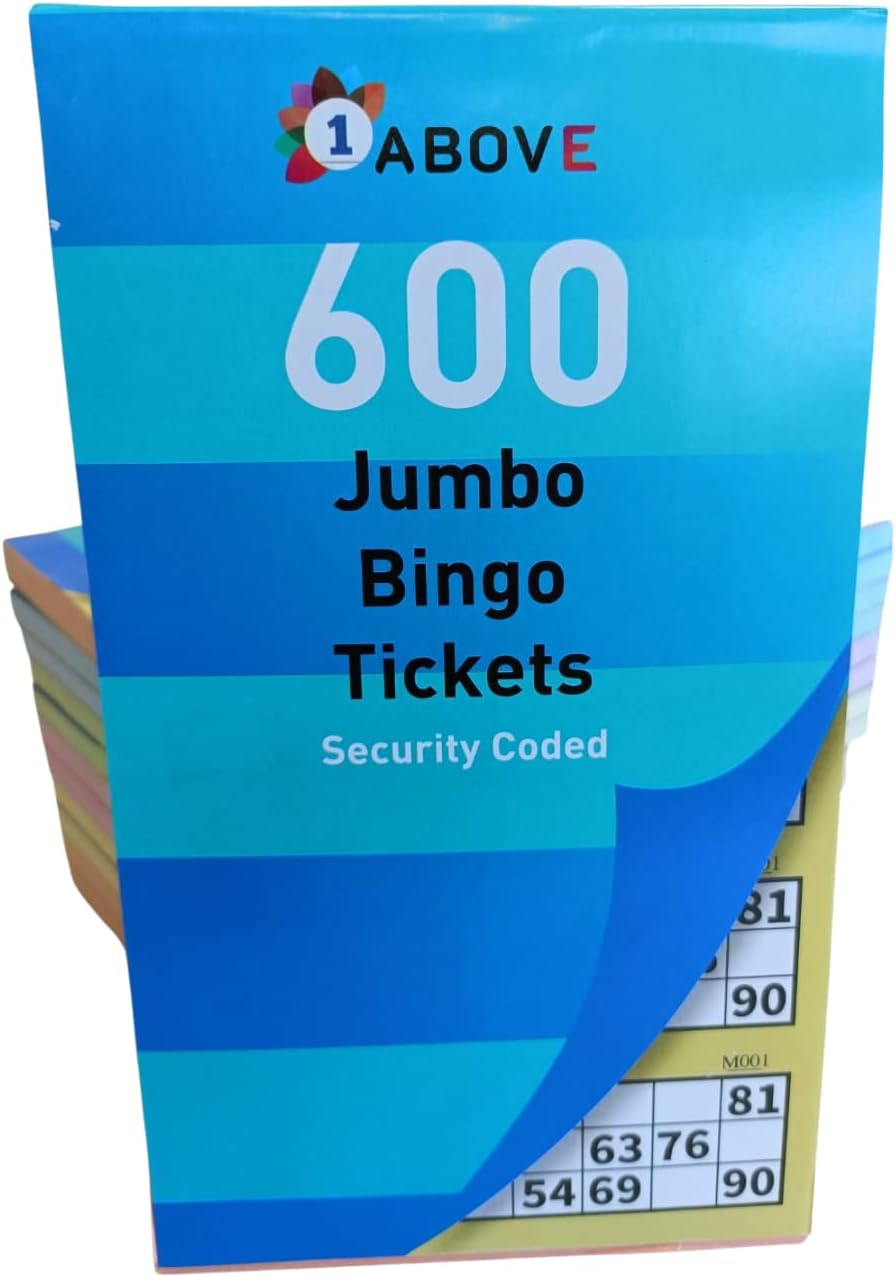 1ABOVE Bingo-Tickets Schreibwaren Multi Fun Bücher Seiten Jumbo 3