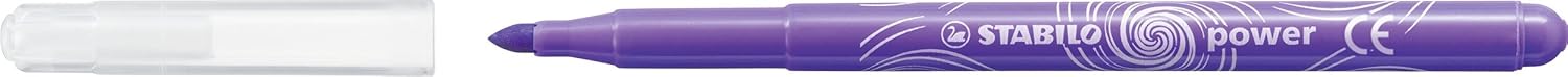STABILO Power Felt Tip Pens - 30 Assorted Colours for Kids