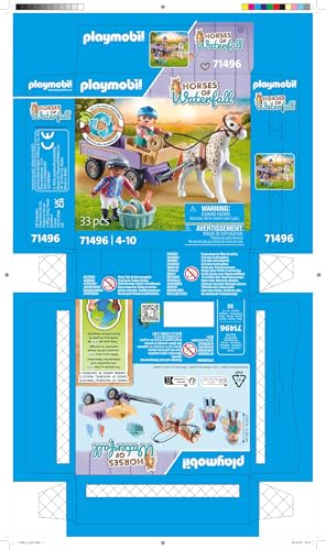 Playmobil 71496 Horses of Waterfall: Pony Carriage Playset for Kids 4+ 14