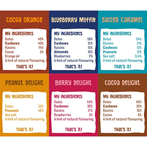 Nakd Raw Fruit & Nut Bar Variety Pack - 18 x 35g - Vegan, Gluten-Free, No Added Sugar 6