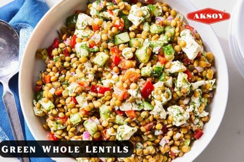 Aksoy Green Whole Lentils 1KG – High Protein, Fiber-Rich Pulses for Salads and Curries 11