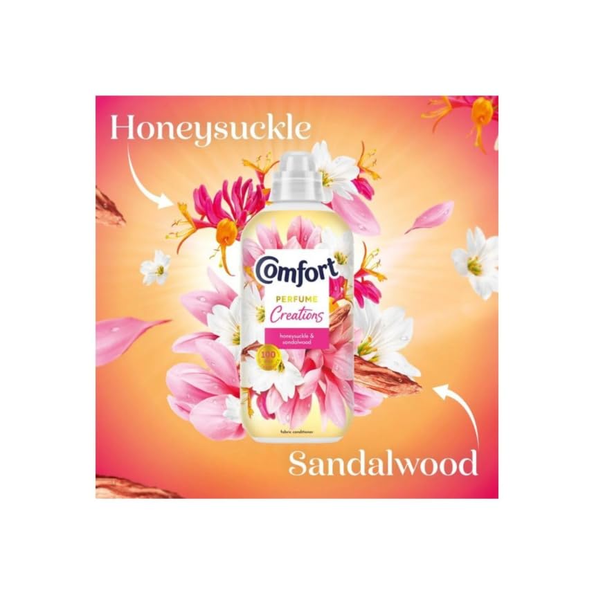 Comfort Creations Honeysuckle Liquid Fabric Softener - 780ml | 26 Washes | Long-Lasting Freshness 3