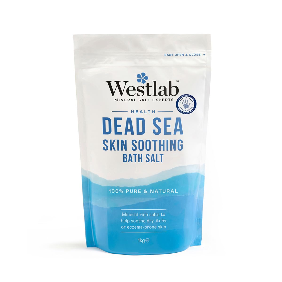 Westlab Dead Sea Bath Salt - Soothing Relief for Dry Skin | 1kg Granules