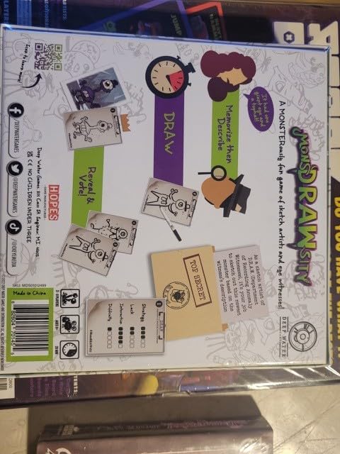 Deep Water Games MonsDRAWsity Drawing Party Game 9