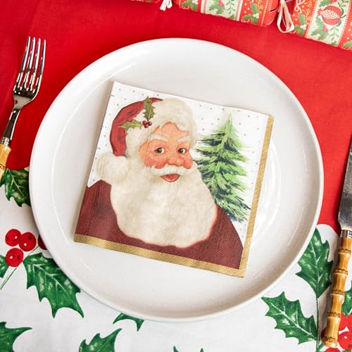 Talking Tables Santa Claus Christmas Napkins 33cm 100 Pack 6