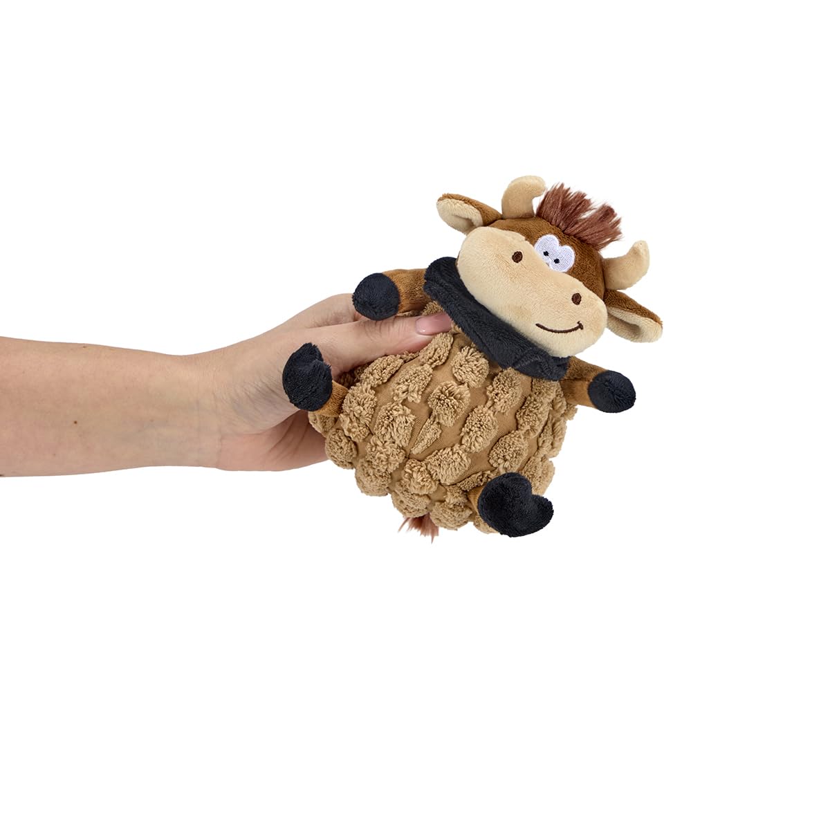 Petface Farmyard Buddies Chunky Cow Dog Toy | Small Size | Lightweight & Portable