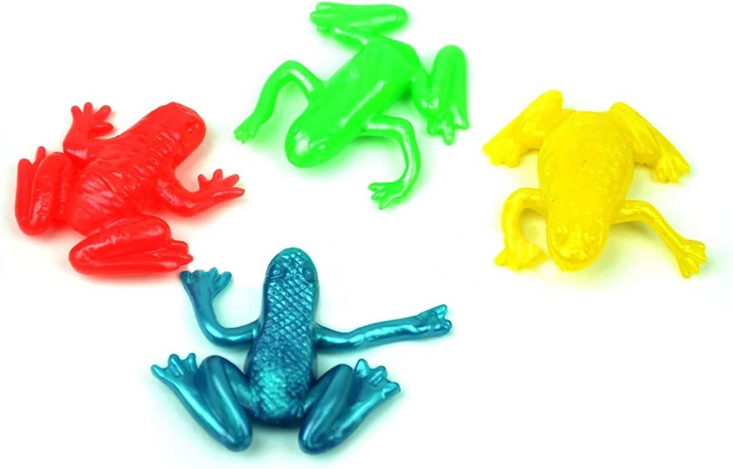 Multicolour Stretchy Frogs Party Bag Fillers - 12Pk for Kids Birthday Favors, Lucky Dip Prizes & Classroom Rewards
