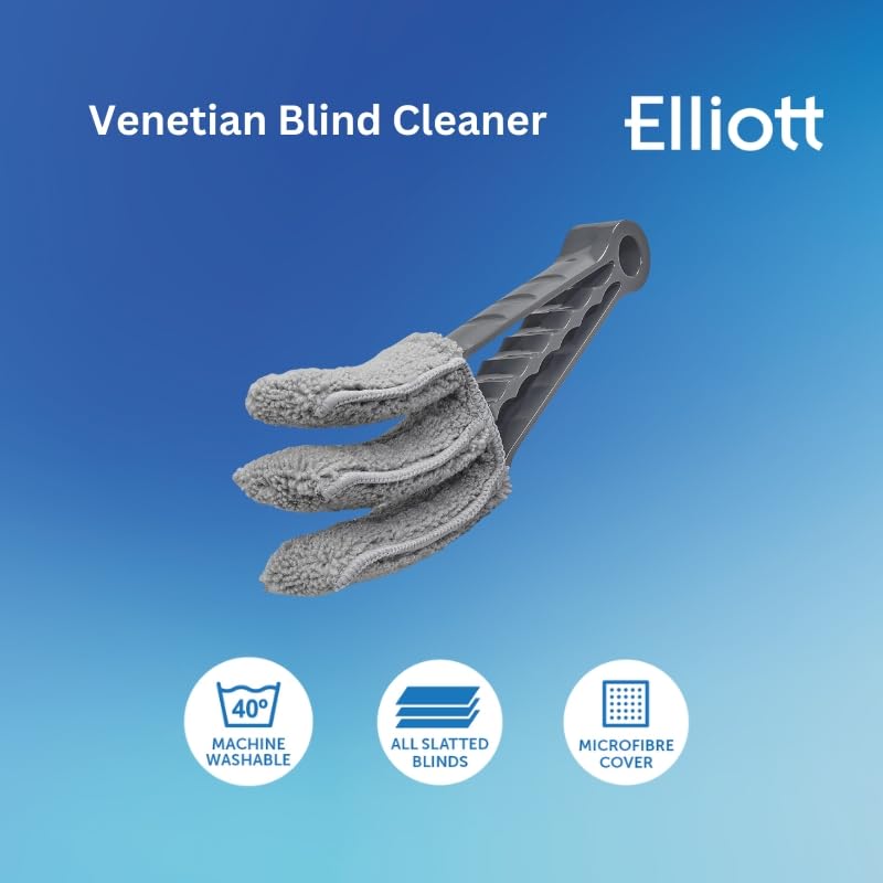 Elliott Blind Cleaner with Three Cleaning Arms - Microfibre Sleeves | Washable & Removable