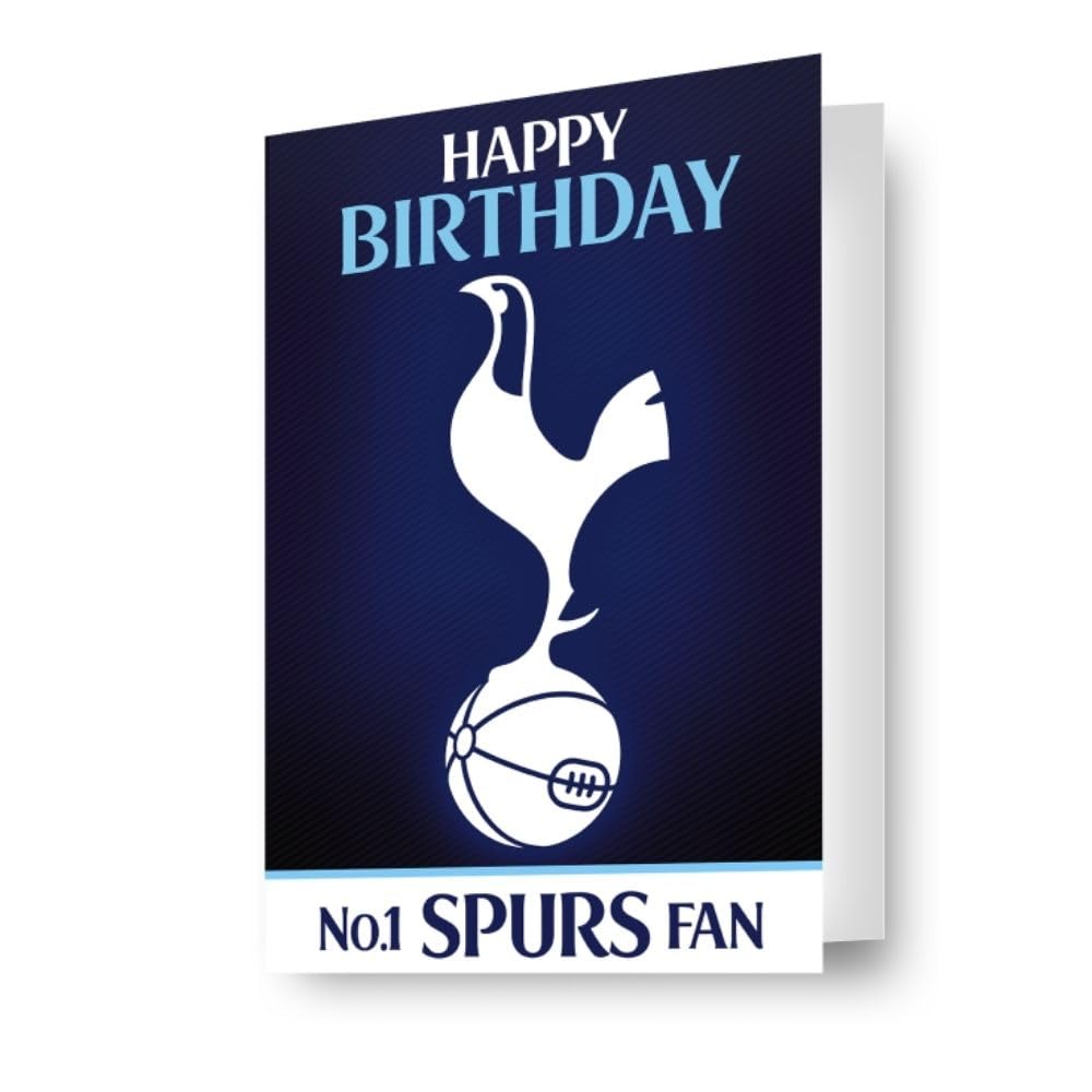 Danilo Promotions LTD Tottenham Hotspur FC 3D Effect Birthday Card | Plastic Free Packaging | Official Product