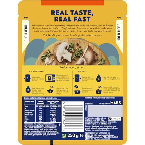 Ben's Original - Favourites Risotto Hühnchen und Pilze Mikrowellenreis, 6 x 250 g 9