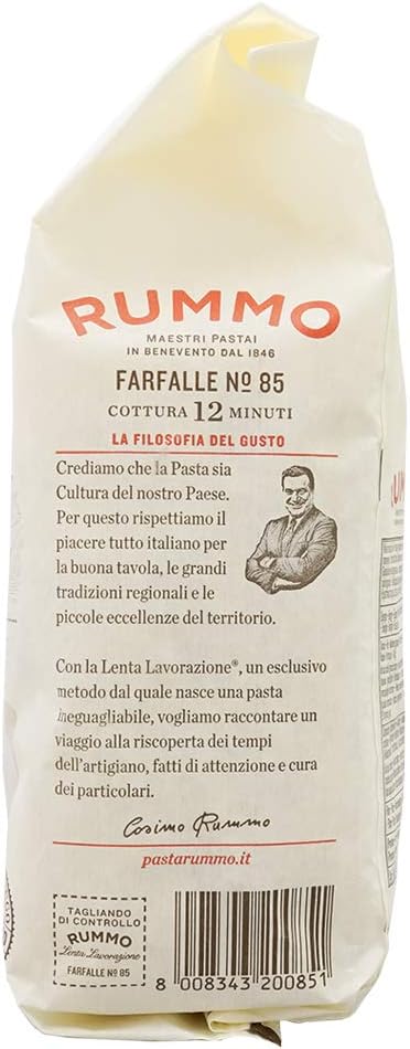 Rummo Farfalle Pasta No.85, 500 g
