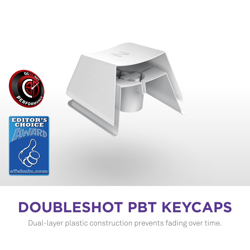 NZXT Function 2 MiniTKL Gaming Keyboard – White, Optical Switches, 8000Hz Polling, Aluminum Frame 6