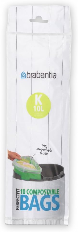 Brabantia – Biomülleimer-Beutel, 10 l (Code K, 10er-Pack) 4