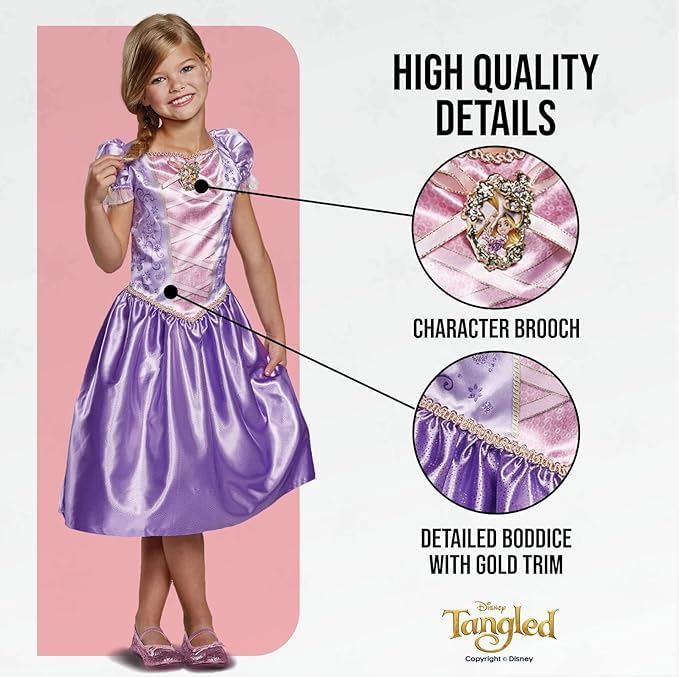 Disguise Disney Rapunzel Costume - Girls 3-8 Years 13