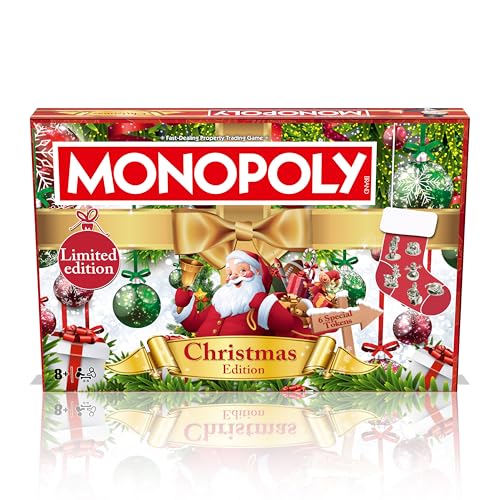 Winning Moves Christmas Monopoly Board Game - Festive Edition | 2-6 Players | Ages 8+ 2