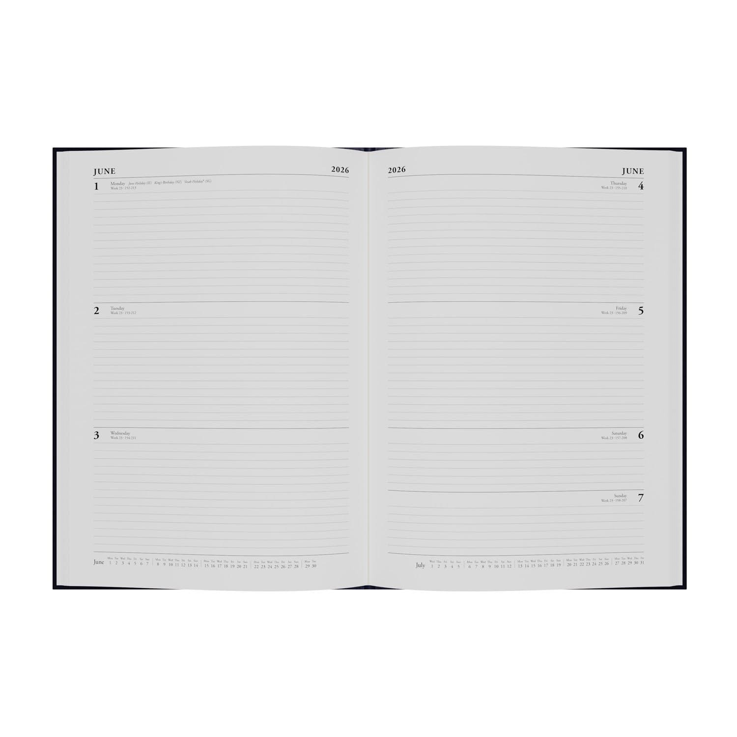 Collins - Essential - 2026 12 Month Calendar Year Planner, Week-To-View Dia 3