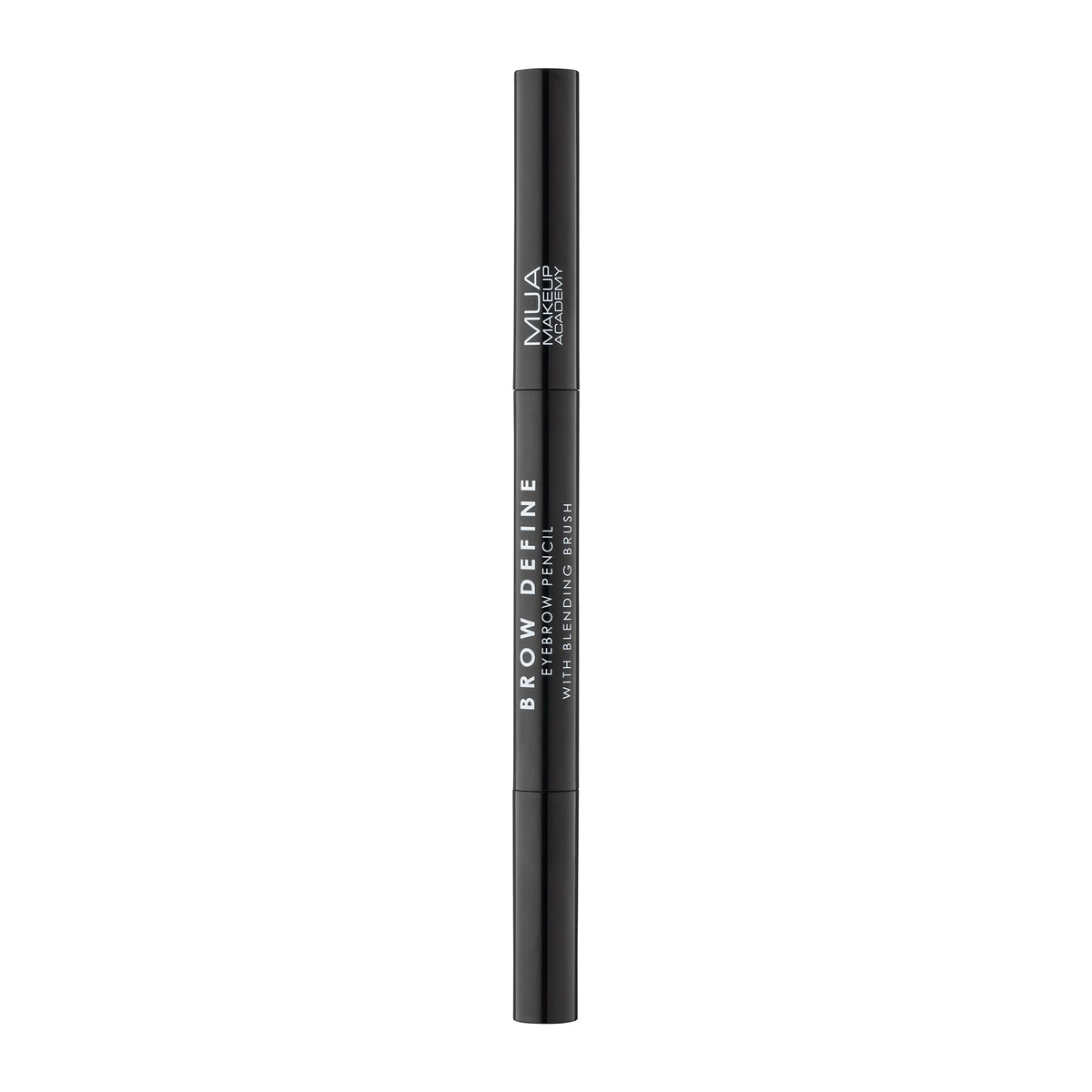 MUA Brow Define Angled Eyebrow Pencil with Brush - Black, Vegan & Cruelty-Free