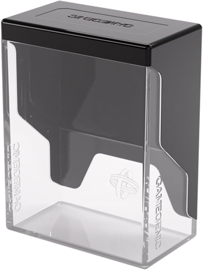 Gamegenic Bastion 50+ Black/Transparent Deck Box for Card Games