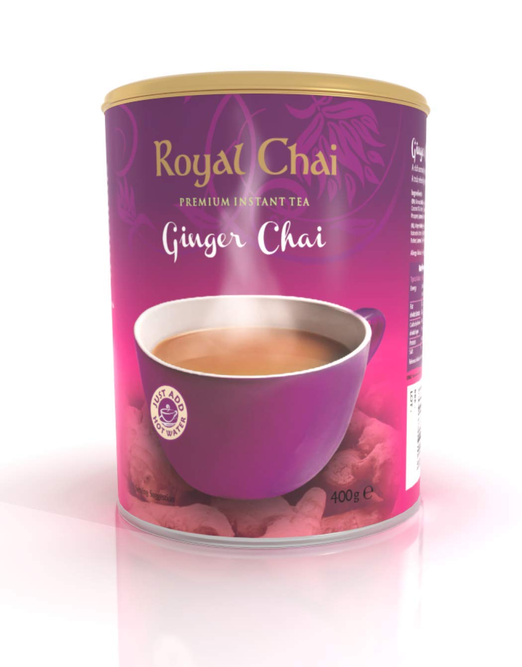 Royal Chai Ingwer Ungesüßte Chai-Teemischung - 400-g-Becher