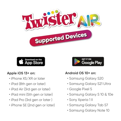 Hasbro Gaming Twister Air Augmented Reality Party Game for Ages 8+ 11