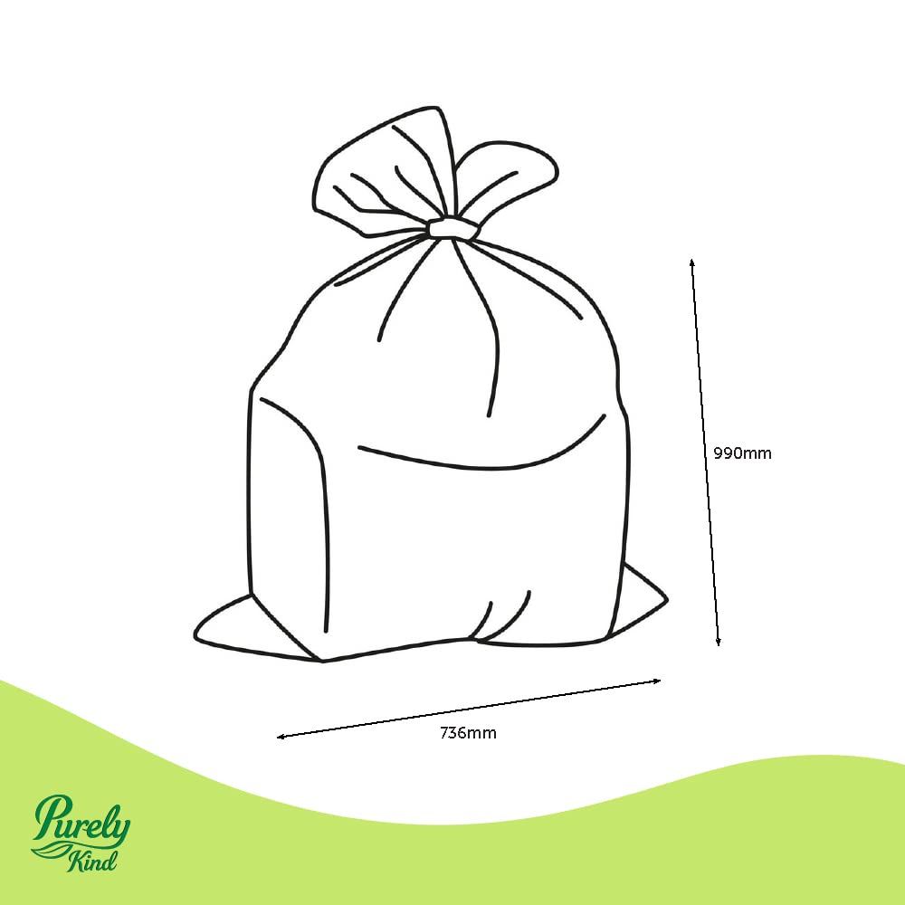 Blake & White Purely Kind Heavy Duty Black Sacks | 100L | Roll of 30 4