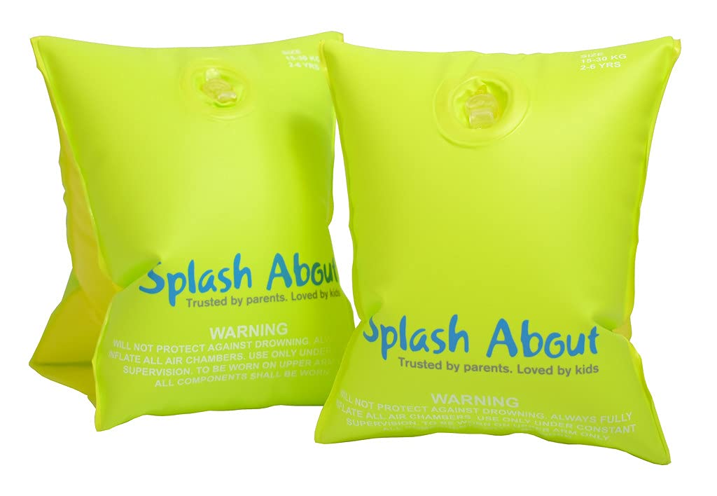 Splash About Learn to Swim Aids - Yellow Armbands | 6-12 Years | PVC