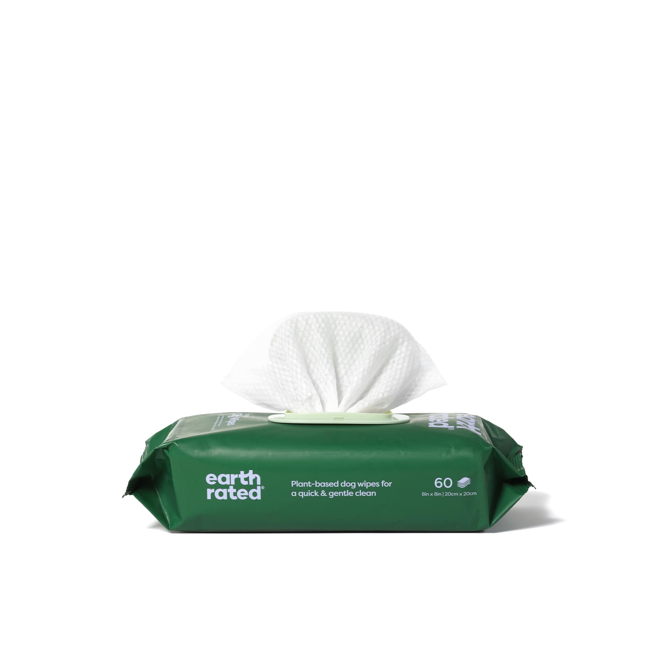 Earth Rated Hypoallergenic Pet Wipes for Dogs and Cats - Lavender Scent, 60 Count