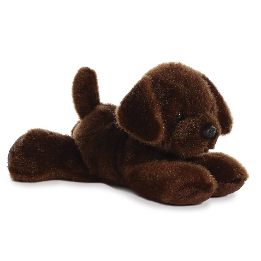 Aurora Mini Flopsie Lil Lucky Chocolate Labrador - Soft Plush Toy for Babies & Toddlers 5