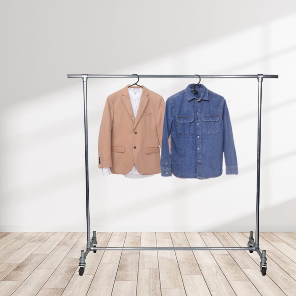 1ABOVE - 25pk Adult Black Plastic Coat Hangers with Trouser Bar & Clips 3