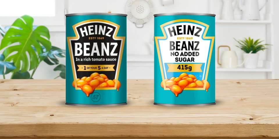 Heinz No Added Sugar Baked Beans 4x415g 3