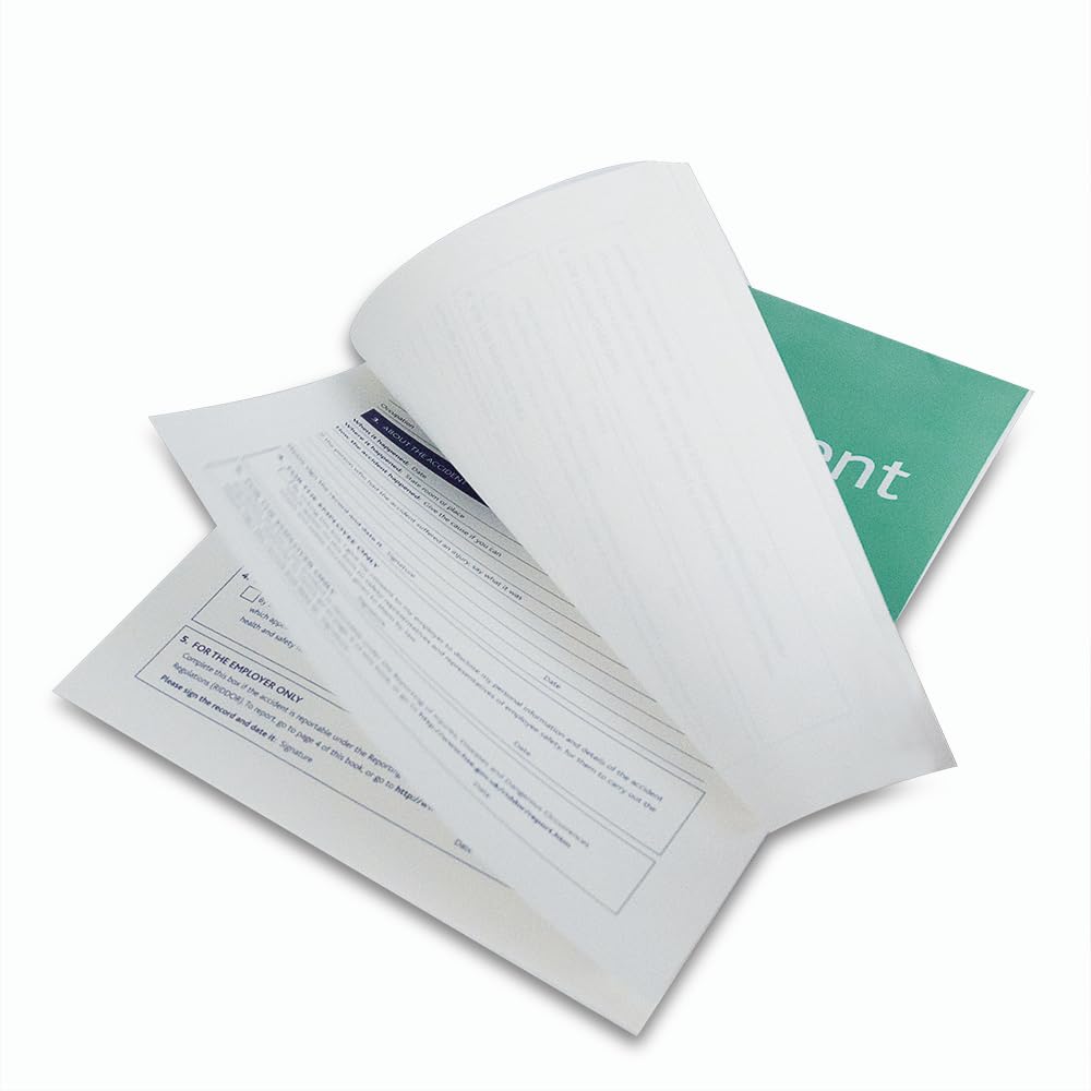 Reliance Medical Lewis-Plast A4 Accident Book - Mandatory Workplace Record Keeping | Data Protection Compliant
