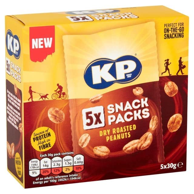 KP Trocken geröstete Erdnüsse, Multipack – ballaststoffreich, vegetarischer Snack 3