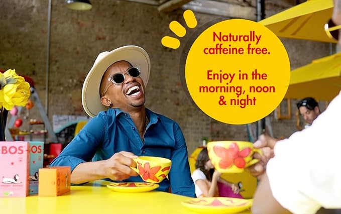 BOS Organic Rooibos Caffeine Free Tea Sachets Tin, 40 Tea Bags, 100g 6