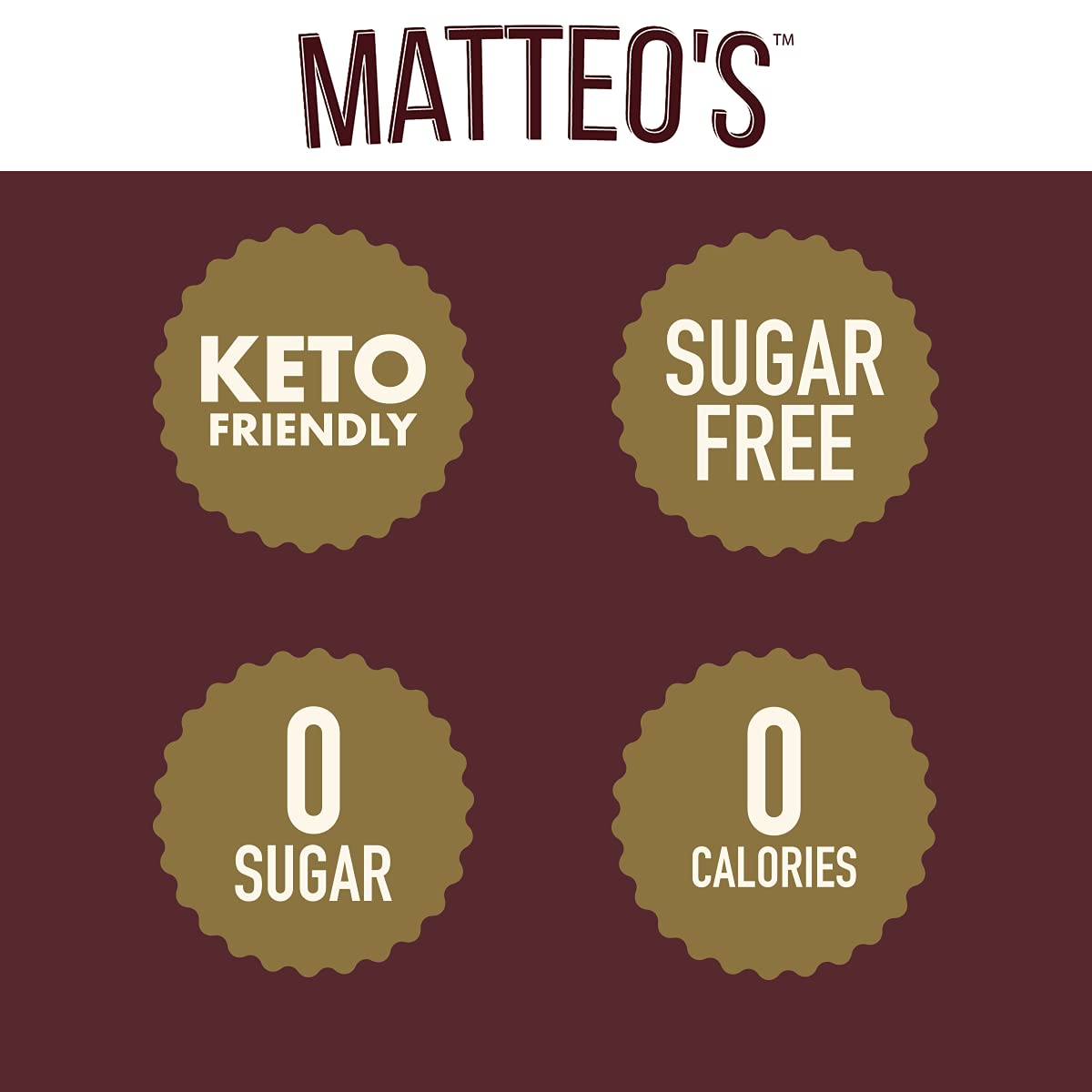 Matteo's Sugar Free Coffee Flavoring Syrup - Hazelnut Chai Syrup for Coffee
