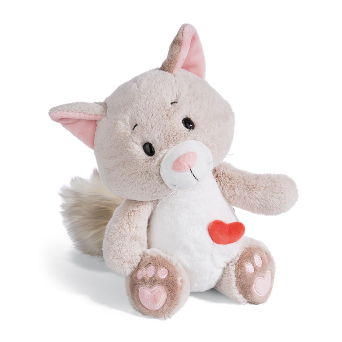 Nici Love Cat Fluffy 25cm Dangling Gray Plush - Sustainable Soft Toy