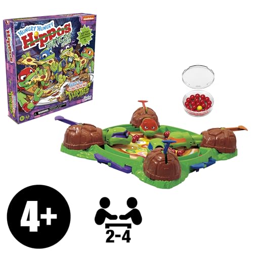 Hasbro Gaming Hungry Hungry Hippos Teenage Mutant Ninja Turtles Edition Board Game