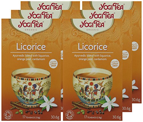 YOGI TEA - Liquorice Organic Spice and Herbal Tea, Caffeine Free, 102 Tea Bags (6 x 17) 8