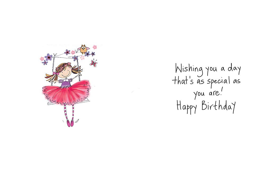 Piccadilly Greetings Traditional Birthday Card for Niece | 8 x 6 Inches | Multi-Color