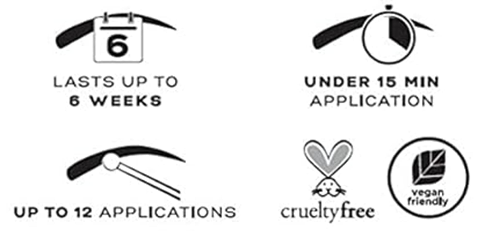 Eylure - DYBROW Eyebrow Dye Kit (Black, 5ml Dye Cream + 10ml Activator) 10