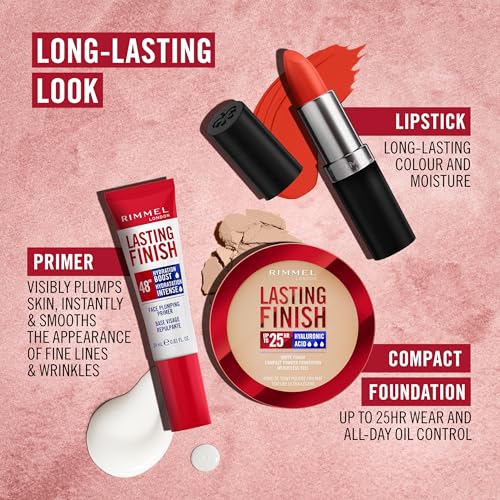 Rimmel Lasting Finish Lipstick 310 Regent Street Red - Creamy Satin Finish 9