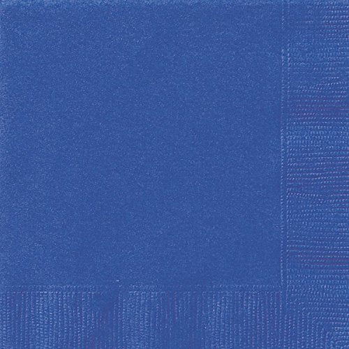 Unique Paper Napkins - Royal Blue | 13 cm Square | Pack of 20 3