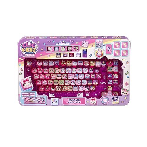Clickeez Goliath Keyboard Mega Pack - Ultimate Starter Set with 15 Collectible Keychain Characters 7
